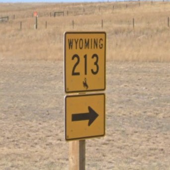 Wyoming state hwy sign