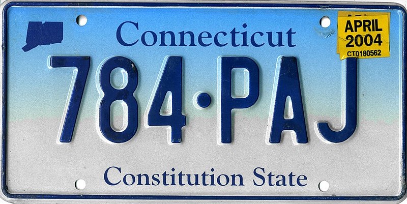 Connecticut b plate