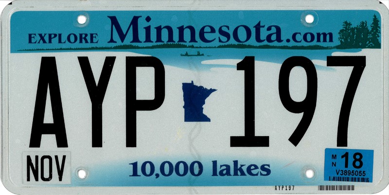 Minnesota bg plate