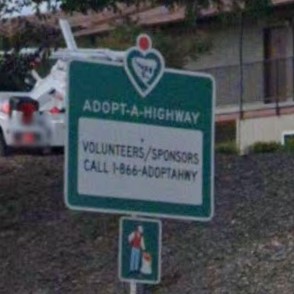 California adoption sign