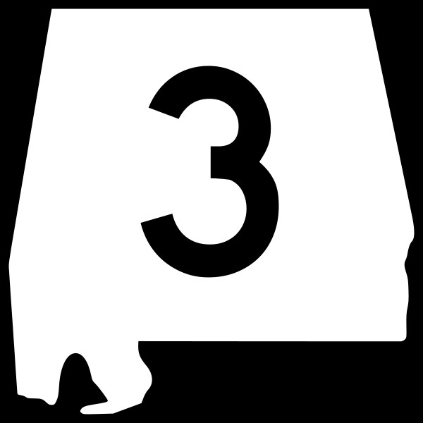 Alabama state hwy sign