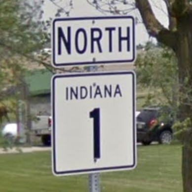 Indiana state hwy sign