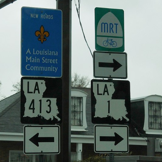 Louisiana state hwy sign