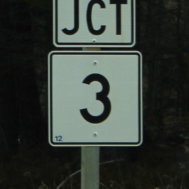Maine state hwy sign