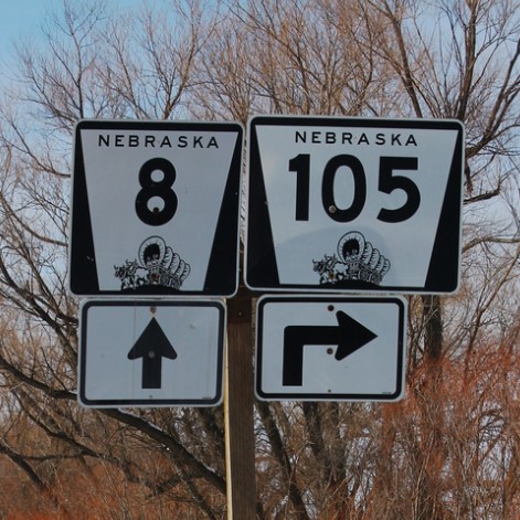Nebraska state hwy sign