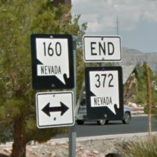Nevada state hwy sign