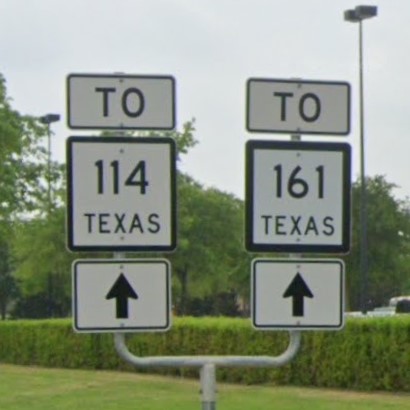 Texas state hwy sign