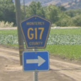 California county rd sign