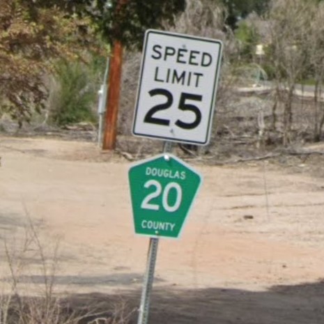 Colorado county rd sign
