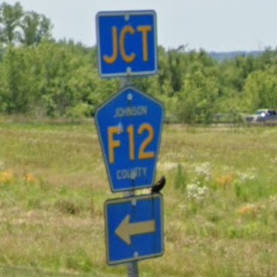 Iowa county rd sign
