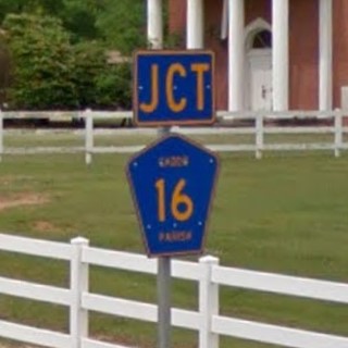 Louisiana parish rd sign