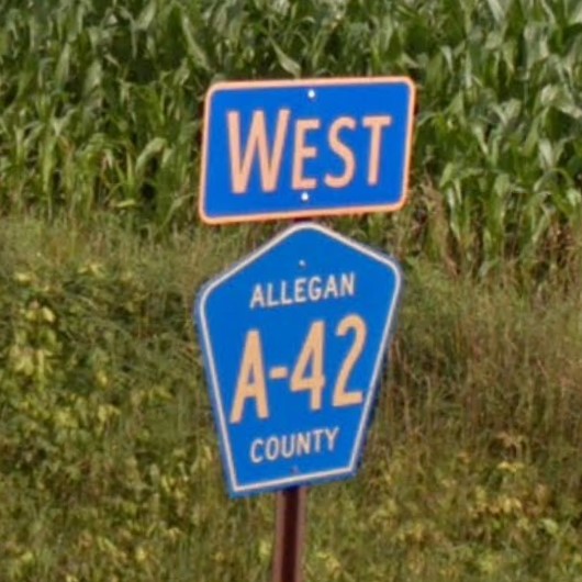 Michigan county rd sign