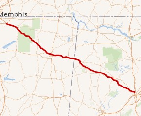 Interstate 22 map