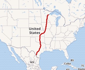 Interstate 35 map