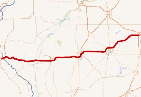 Interstate 72 map