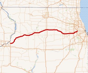 Interstate 88a map