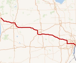Interstate 96 map