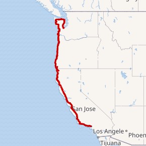 US Hwy 101 map