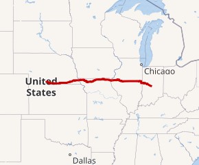 US Hwy 136 map