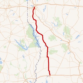 US Hwy 171 map