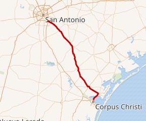 US Hwy 181 map