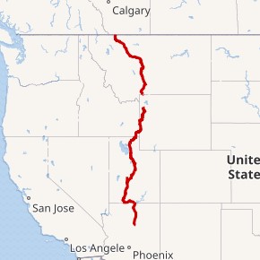 US Hwy 89 map