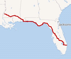 US Hwy 98 map