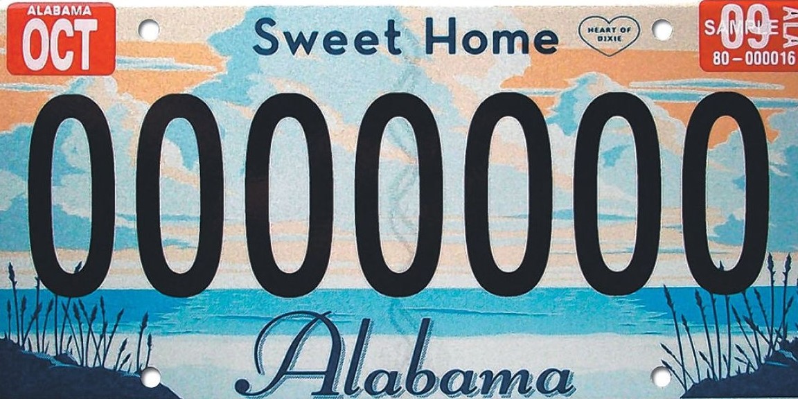 Alabama oyb plate