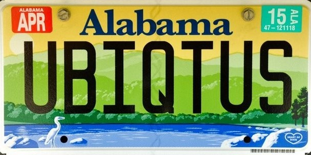 Alabama license plate
