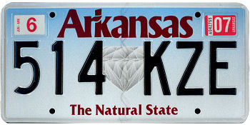 Arkansas b plate