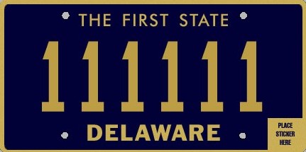 Delaware yk plate