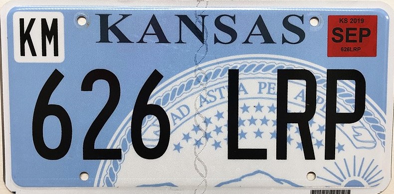 Kansas b plate