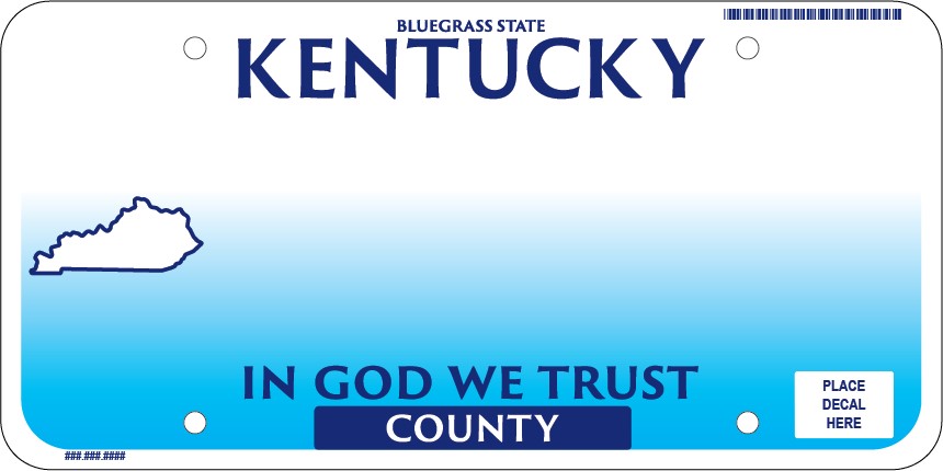 Kentucky b plate