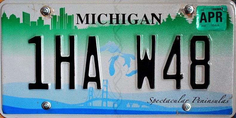 Michigan gb plate
