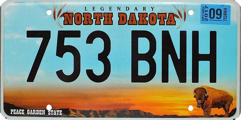 North Dakota rob plate