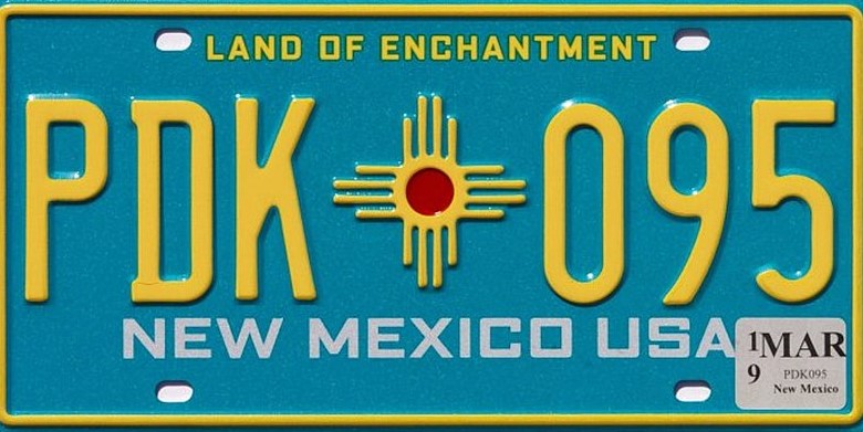 New Mexico gb plate
