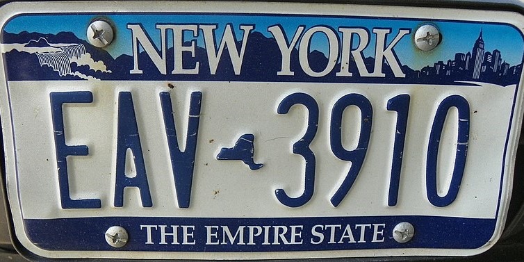 New York b plate