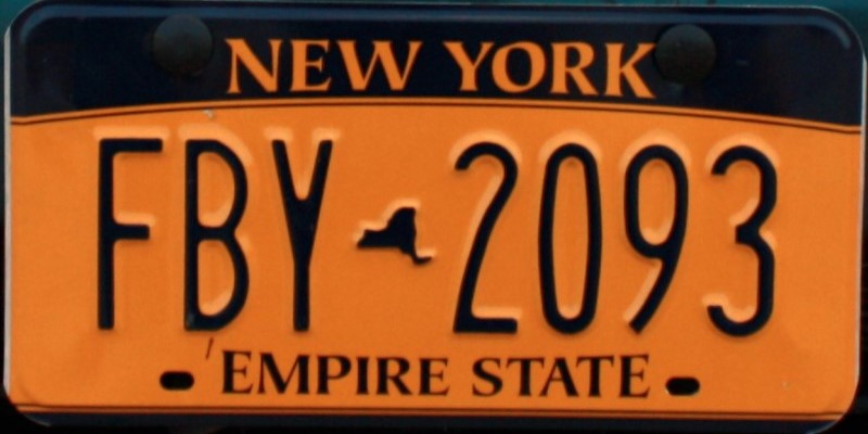 New York ok plate
