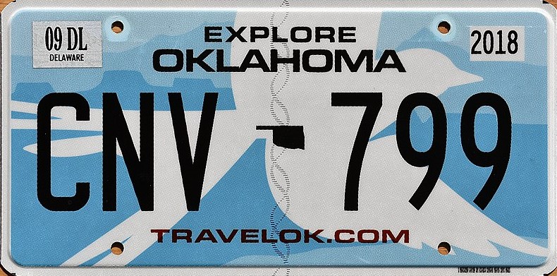 Oklahoma b plate