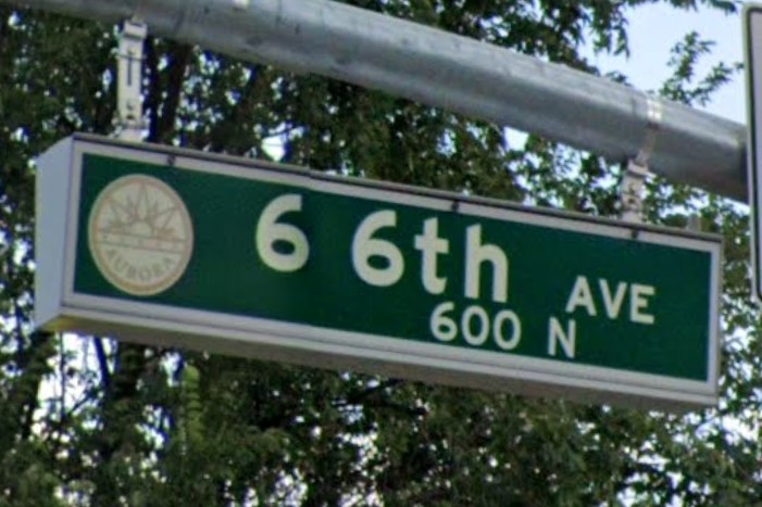 Aurora, CO street sign