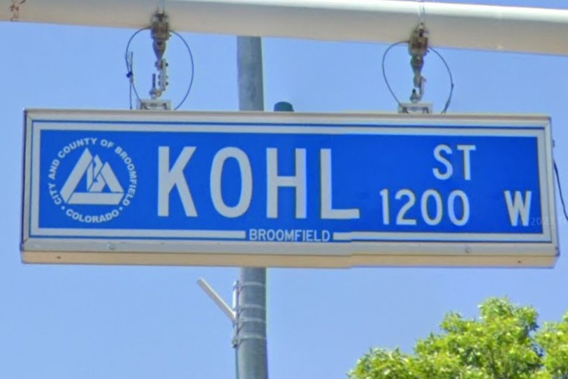 Broomfield, CO street sign