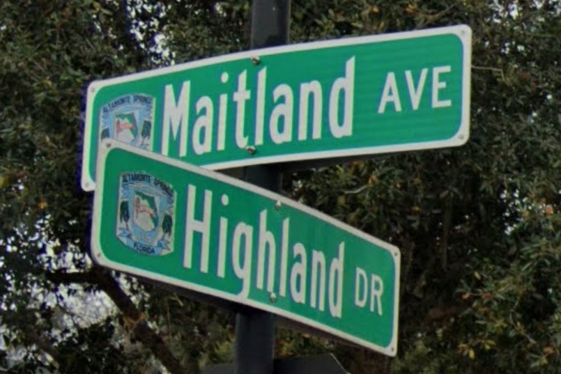 Altamonte Springs, FL street sign