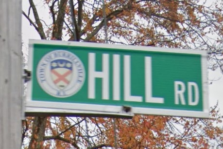 Burrillville, RI street sign