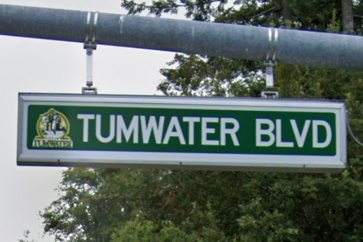 Tumwater, WA street sign