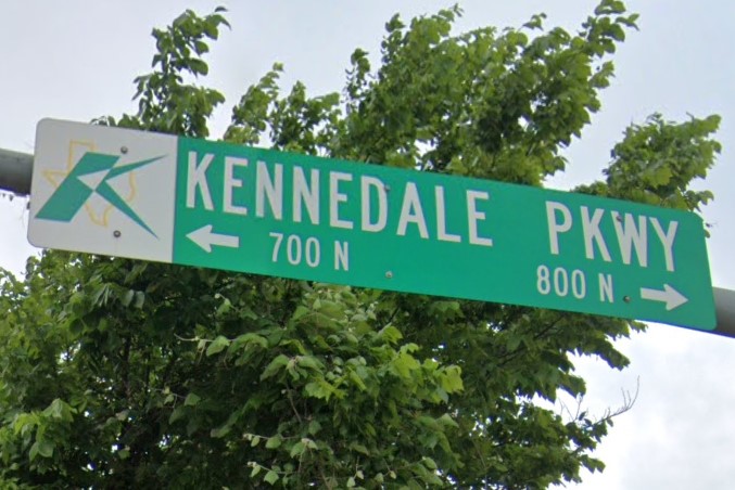 Kennedale, TX street sign