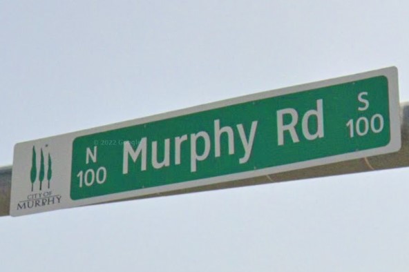Murphy, TX street sign