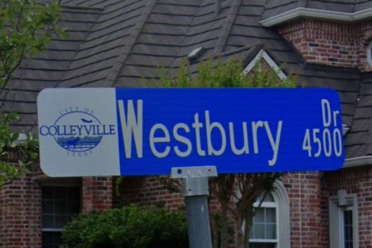Colleyville, TX street sign