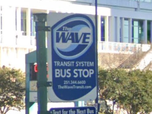 Mobile, Alabama bus sign