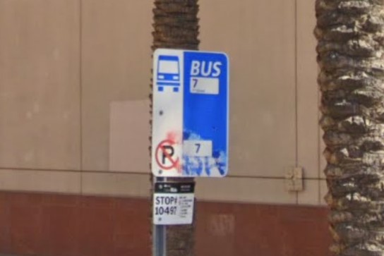 Phoenix, Arizona bus sign