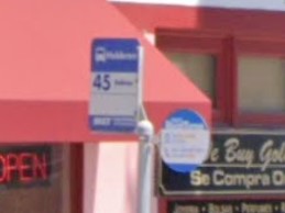 Monterey, California bus sign